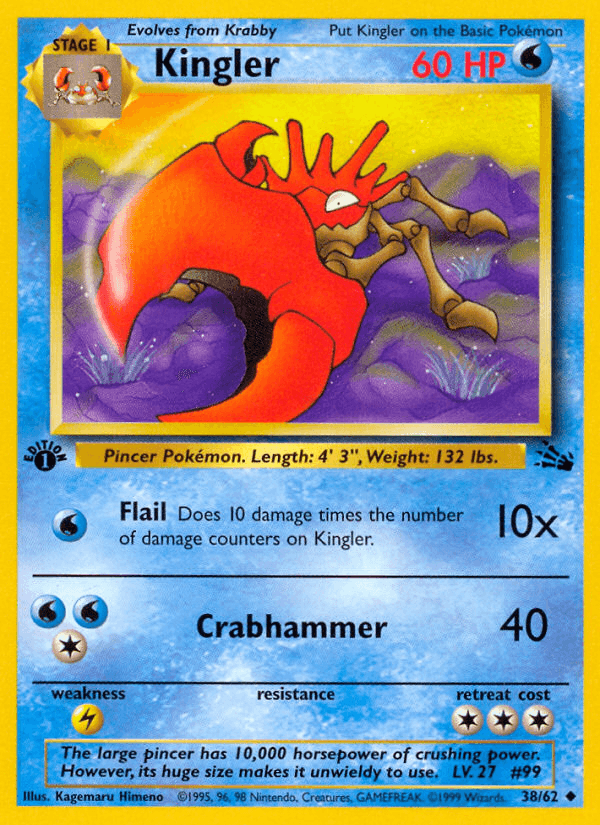 Kingler — Fossil #38