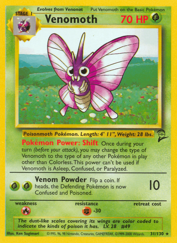 Venomoth — Base Set 2 #31