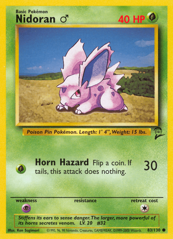 Nidoran ♂ — Base Set 2 #83