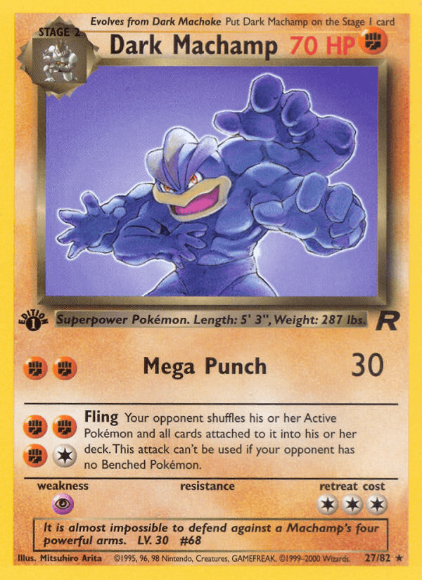 Dark Machamp — Team Rocket #27
