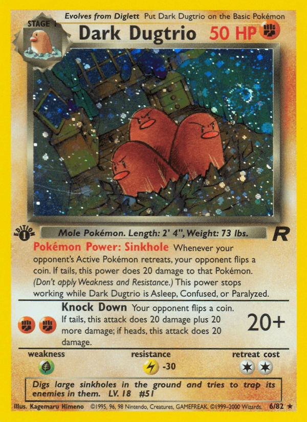 Dark Dugtrio — Team Rocket #6