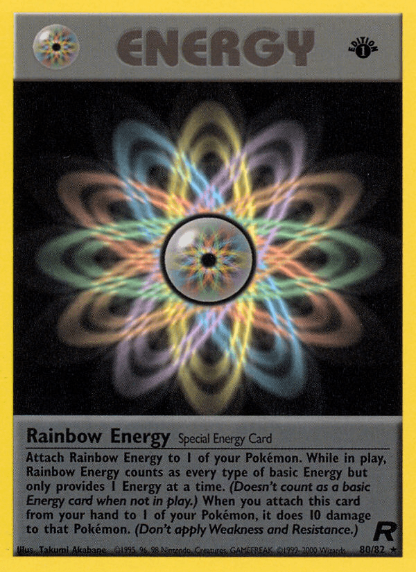 Rainbow Energy — Team Rocket #80