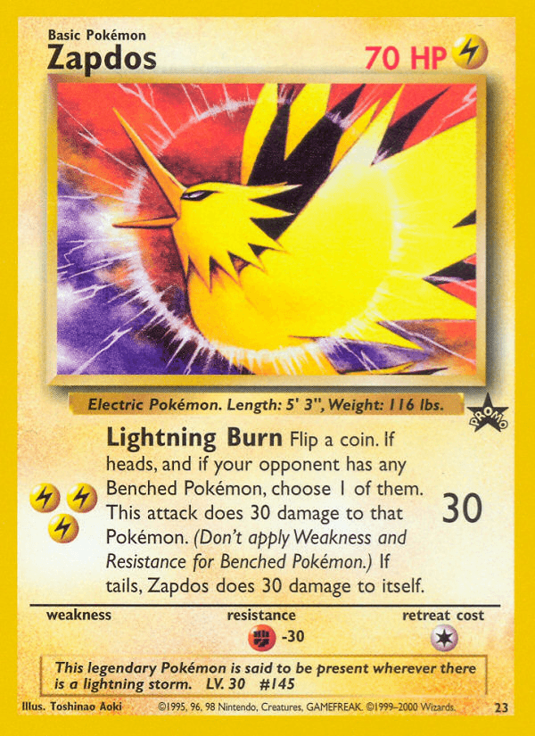 Zapdos — Wizards Black Star Promos #23