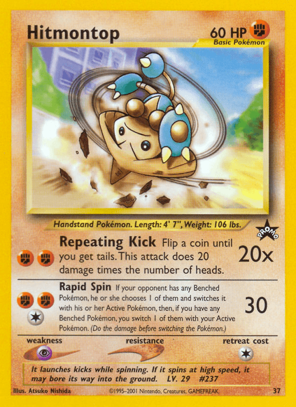 Hitmontop — Wizards Black Star Promos #37