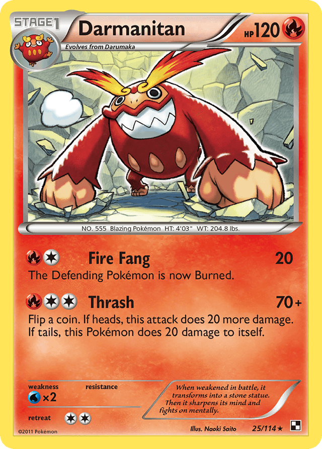 Darmanitan — Black & White #25