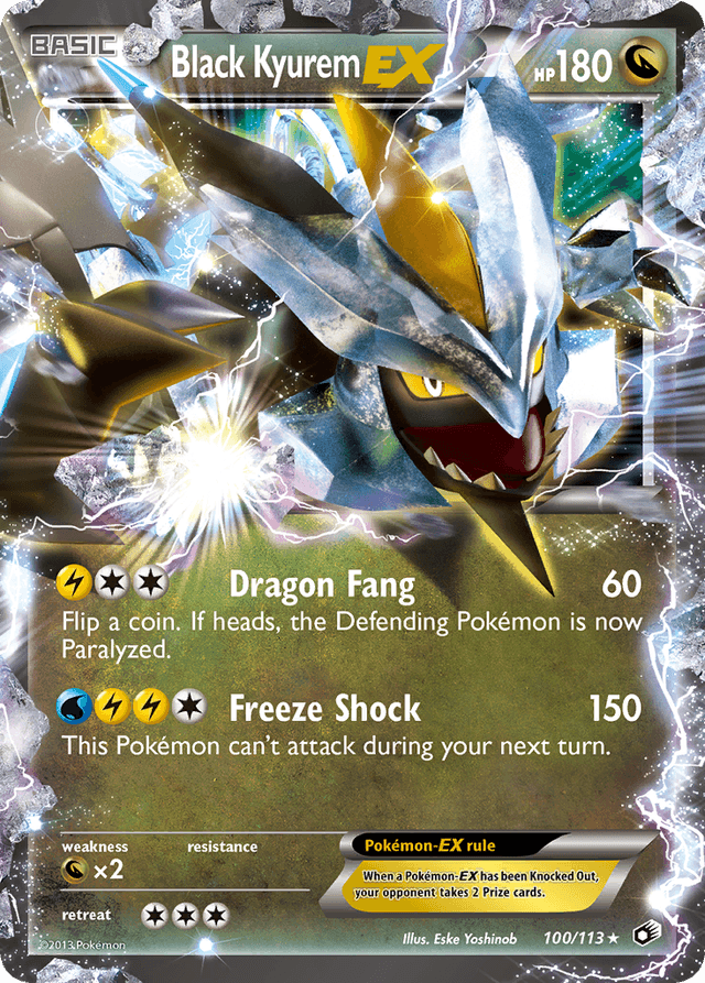 Black Kyurem-EX — Legendary Treasures #100