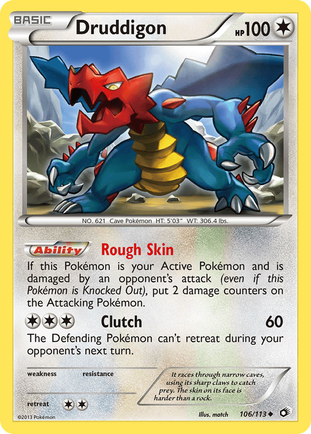 Druddigon — Legendary Treasures #106