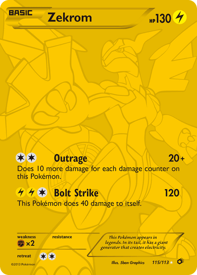 Zekrom — Legendary Treasures #115
