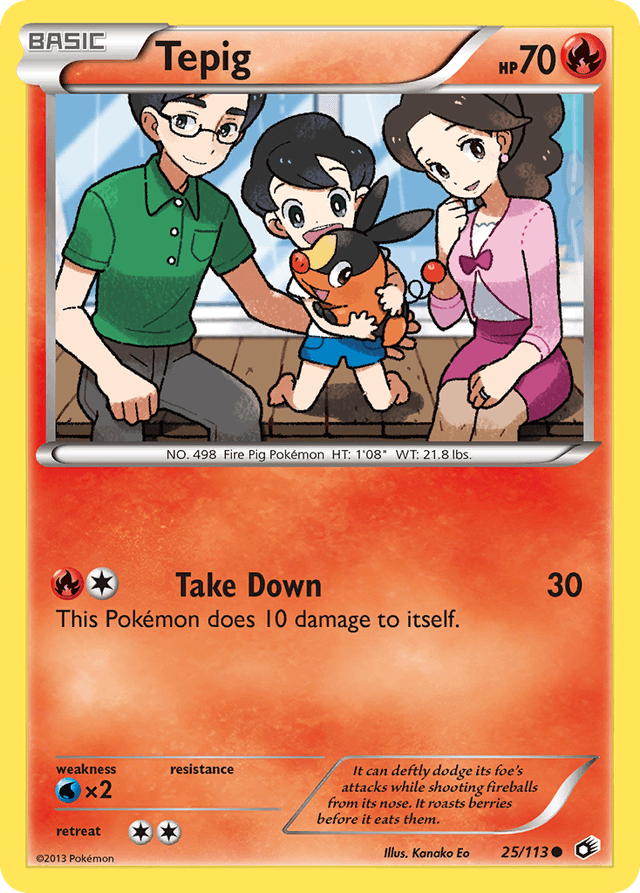 Tepig — Legendary Treasures #25