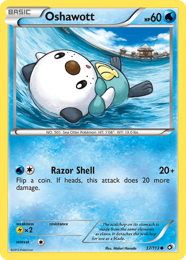 Oshawott — Legendary Treasures #37