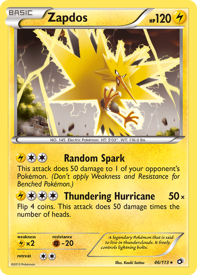 Zapdos — Legendary Treasures #46