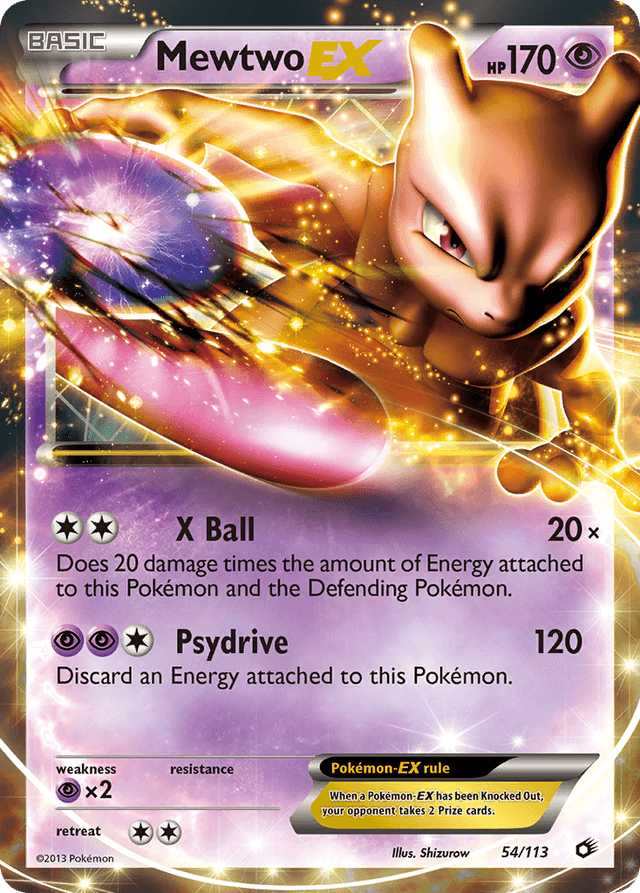 Mewtwo-EX — Legendary Treasures #54