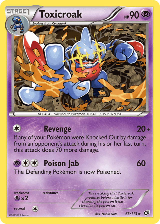 Toxicroak — Legendary Treasures #63