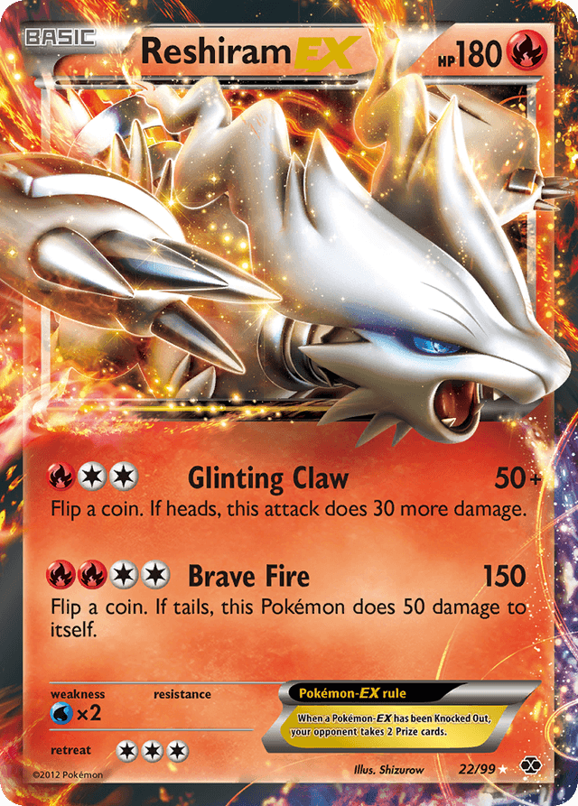 Reshiram-EX — Next Destinies #22