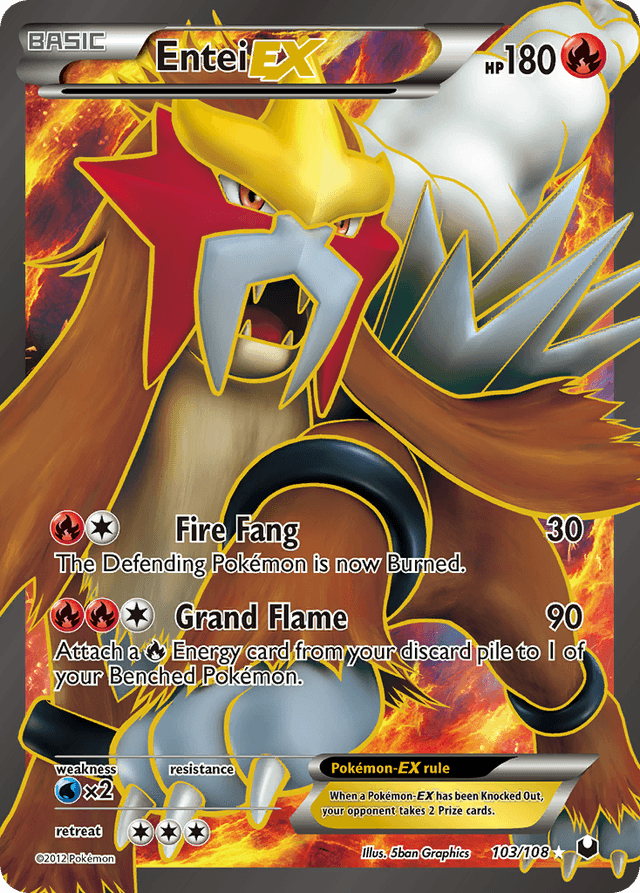 Entei-EX — Dark Explorers #103
