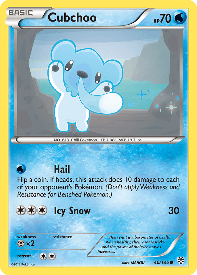 Cubchoo — Plasma Storm #40