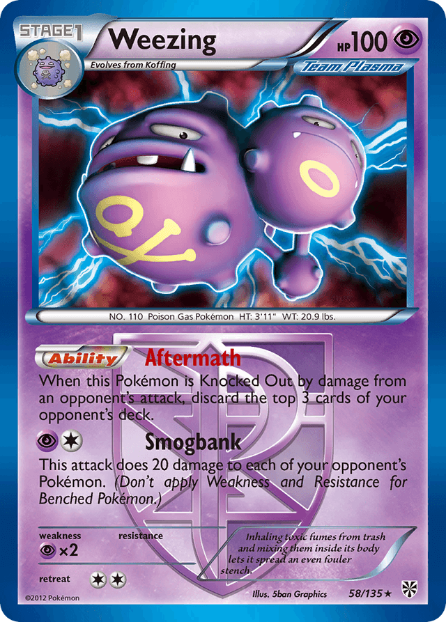 Weezing — Plasma Storm #58