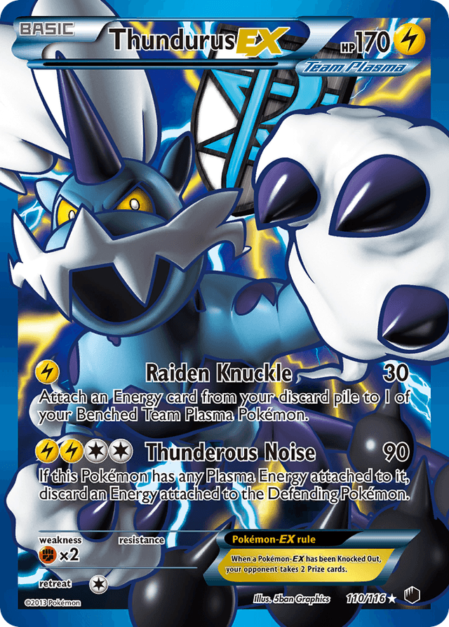 Thundurus-EX — Plasma Freeze #110