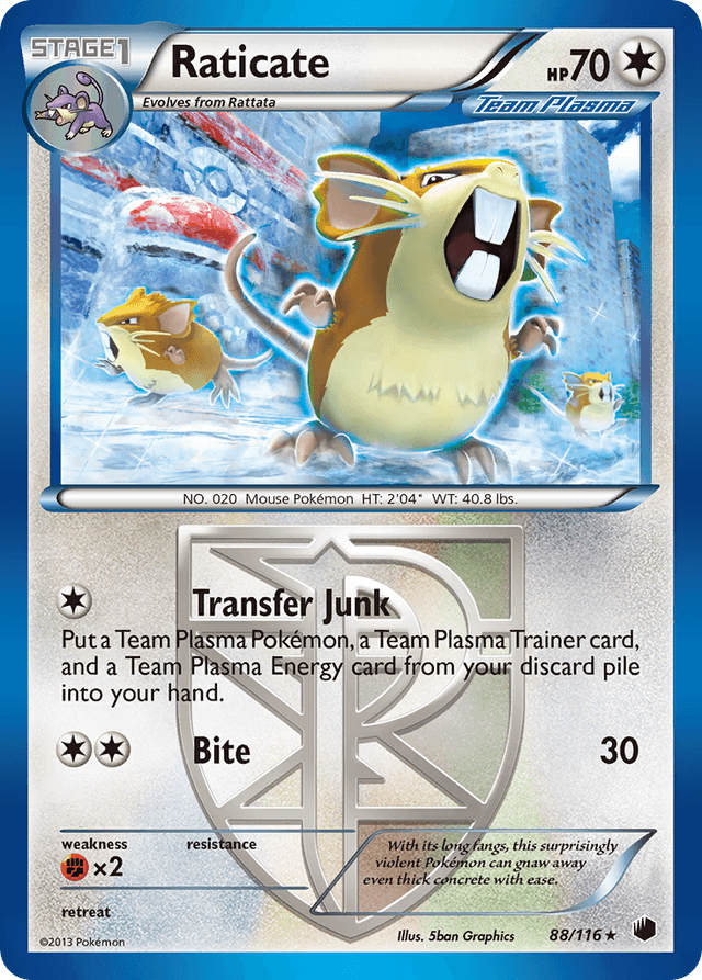Raticate — Plasma Freeze #88