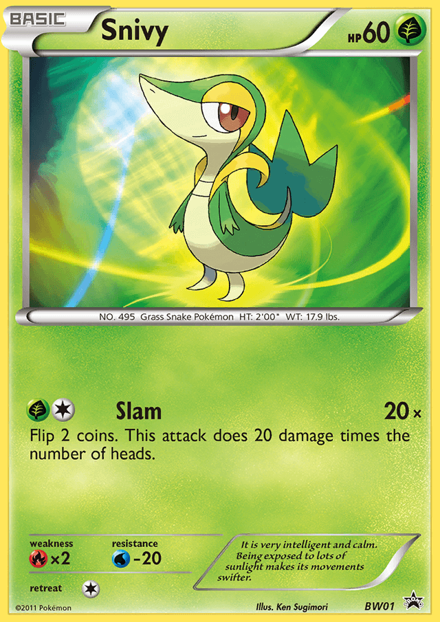 Snivy — BW Black Star Promos #BW01