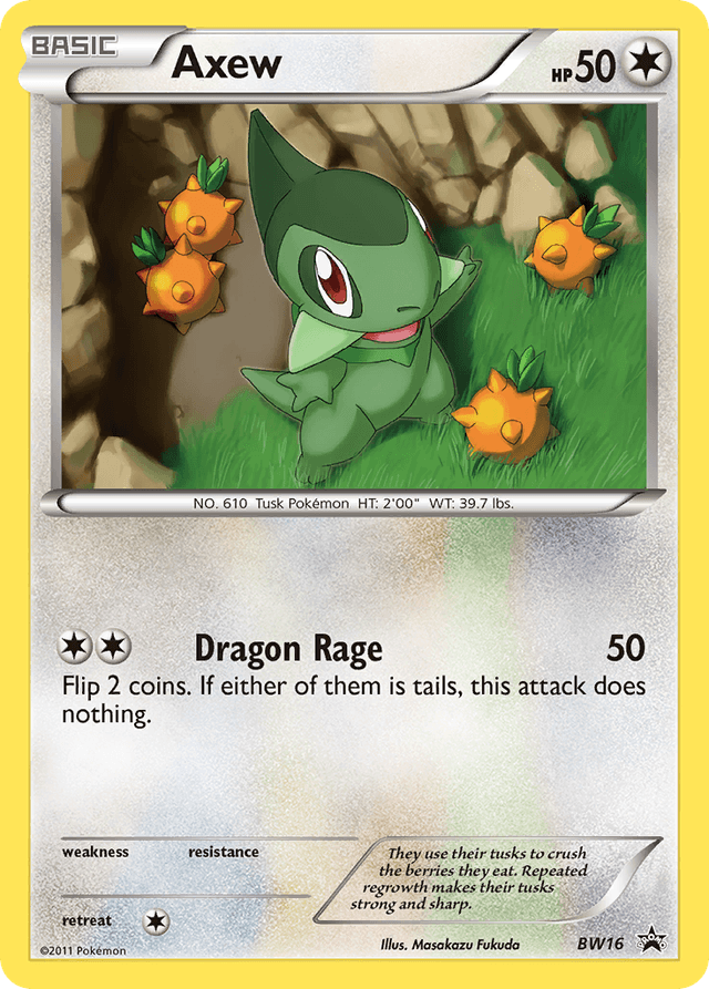 Axew — BW Black Star Promos #BW16