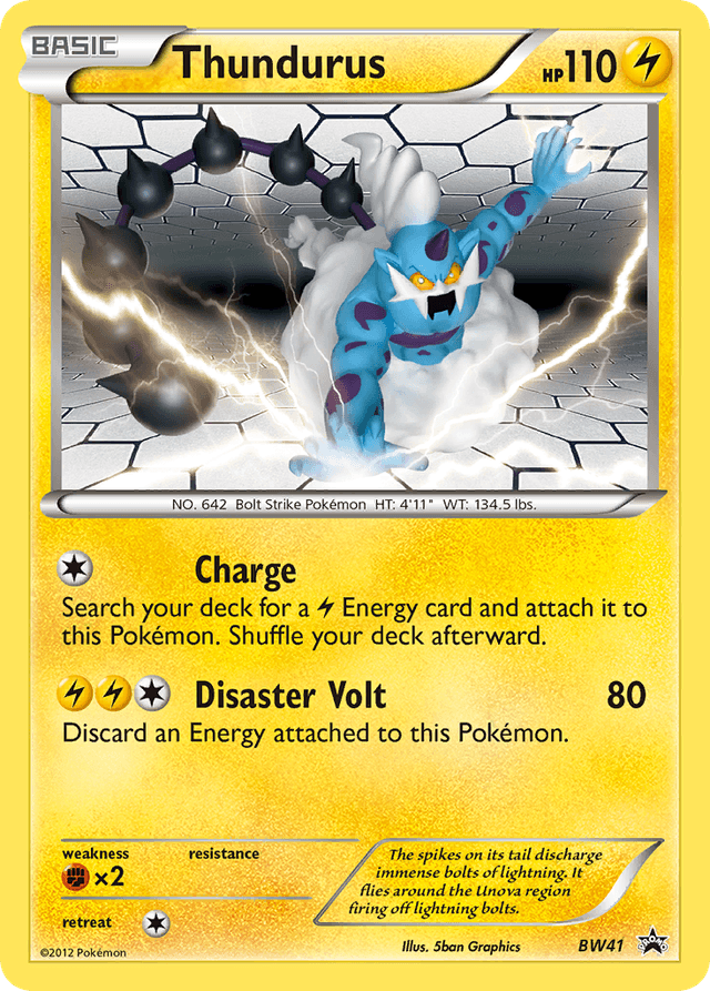 Thundurus — BW Black Star Promos #BW41