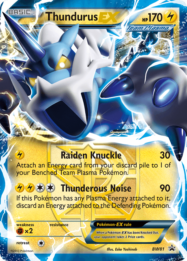 Thundurus-EX — BW Black Star Promos #BW81