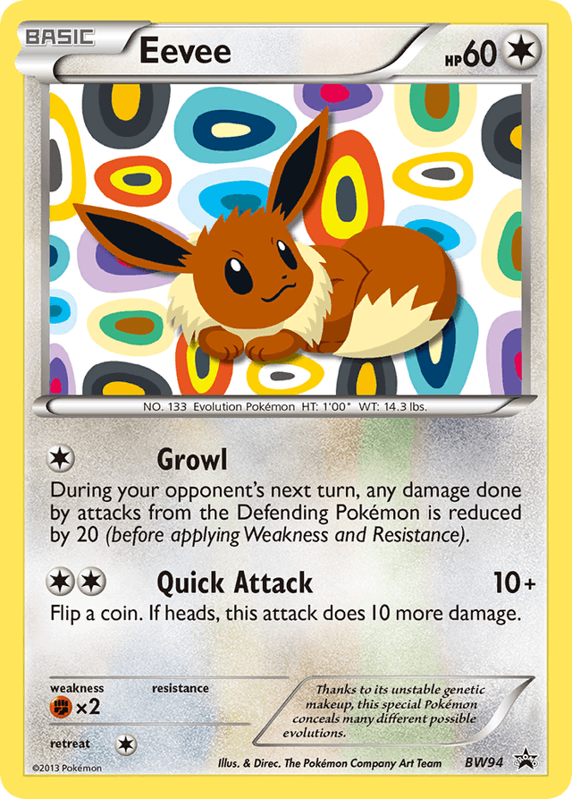 Eevee — BW Black Star Promos #BW94
