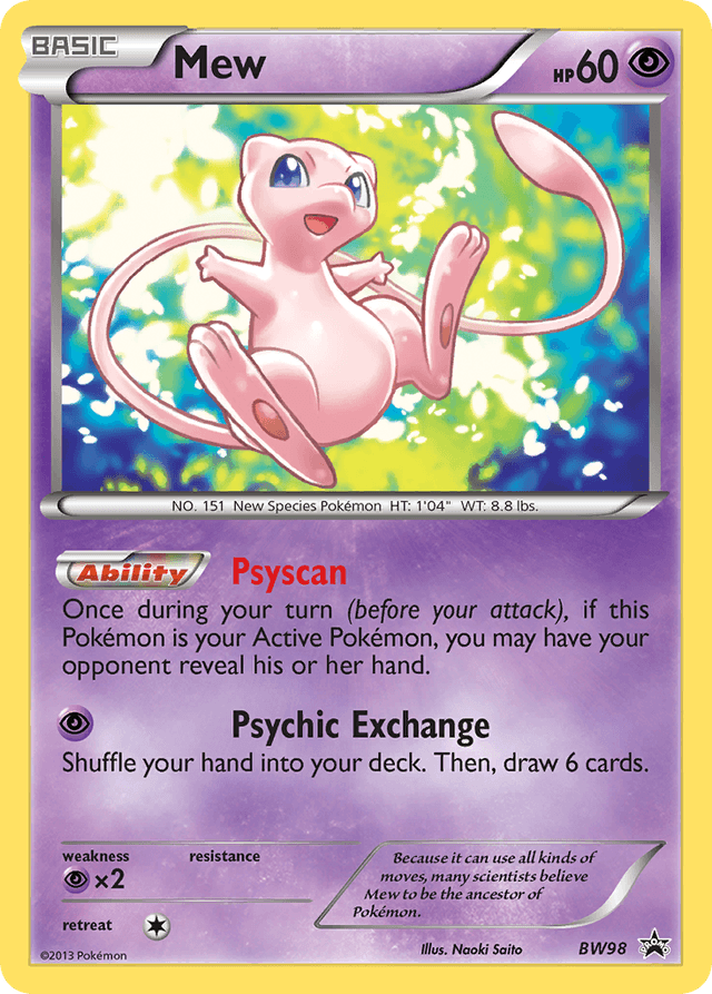 Mew — BW Black Star Promos #BW98