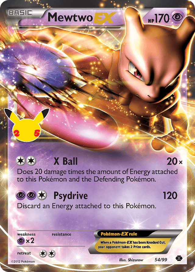 Mewtwo-EX — Celebrations: Classic Collection #54