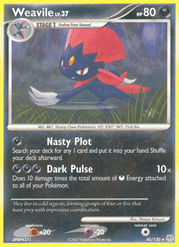 Weavile — Diamond & Pearl #40