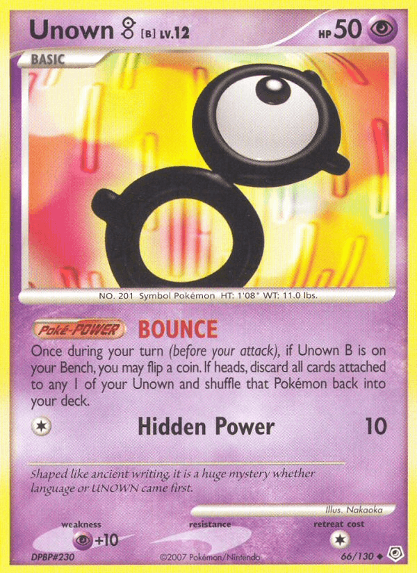 Unown [B] — Diamond & Pearl #66