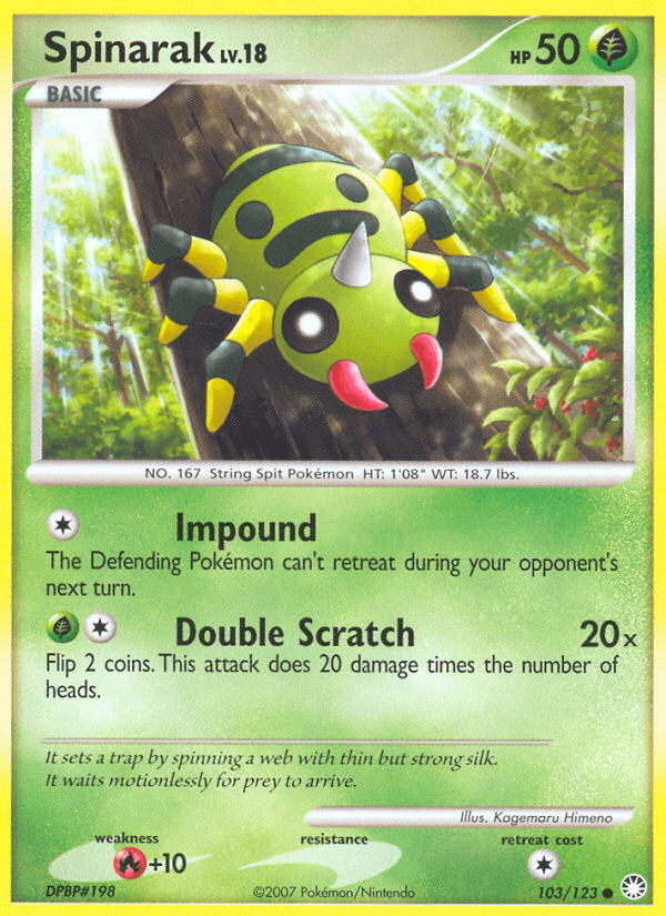 Spinarak — Mysterious Treasures #103