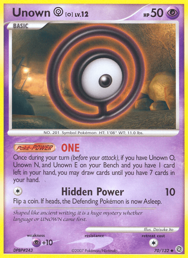 Unown [O] — Secret Wonders #70
