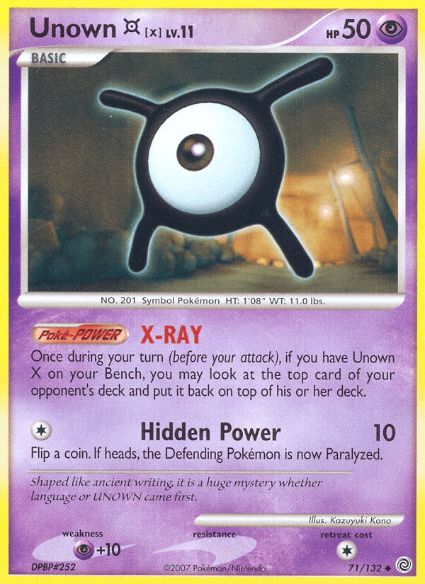 Unown [X] — Secret Wonders #71