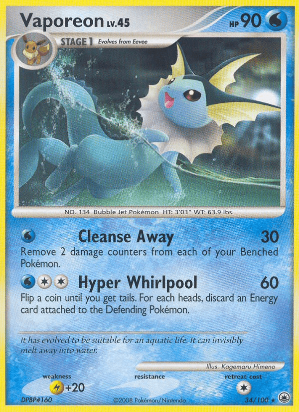 Vaporeon — Majestic Dawn #34