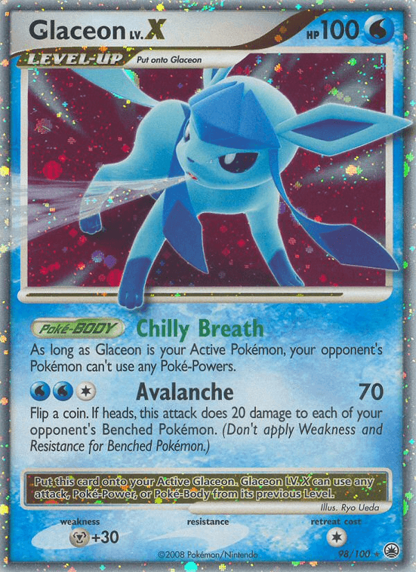 Glaceon LV.X — Majestic Dawn #98