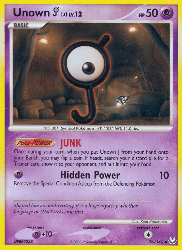 Unown [J] — Legends Awakened #76