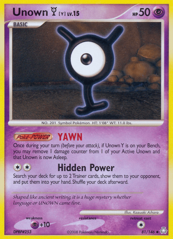 Unown [Y] — Legends Awakened #81