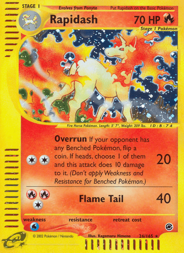 Rapidash — Expedition Base Set #26