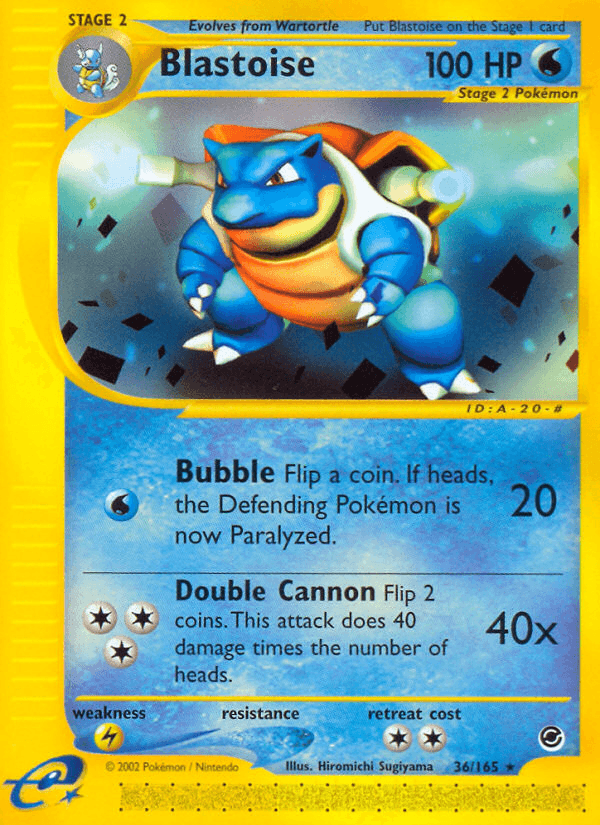 Blastoise — Expedition Base Set #36