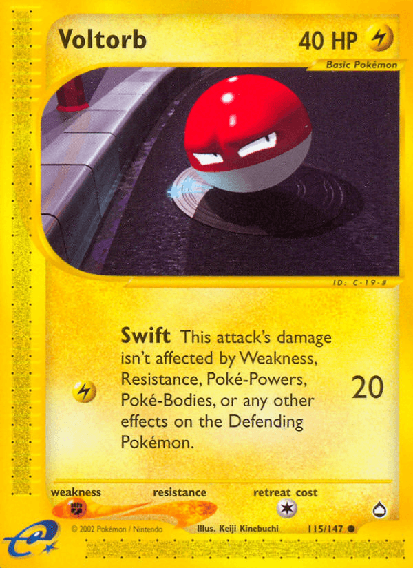 Voltorb — Aquapolis #115