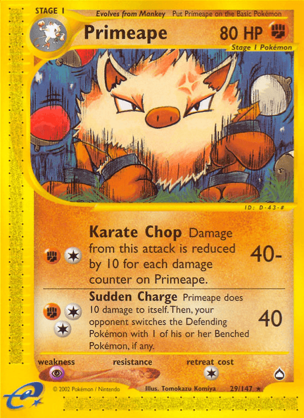 Primeape — Aquapolis #29