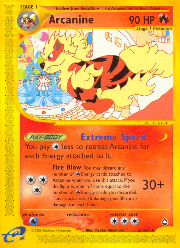 Arcanine — Aquapolis #2