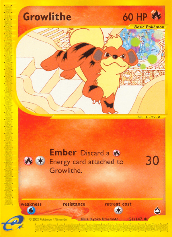 Growlithe — Aquapolis #51