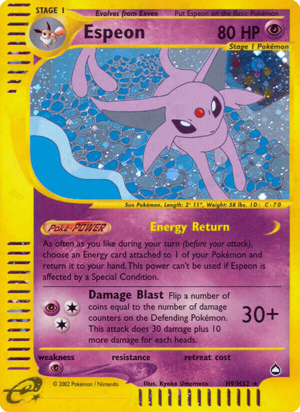 Espeon — Aquapolis #H9