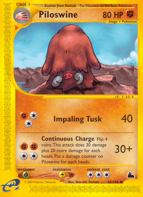 Piloswine — Skyridge #43