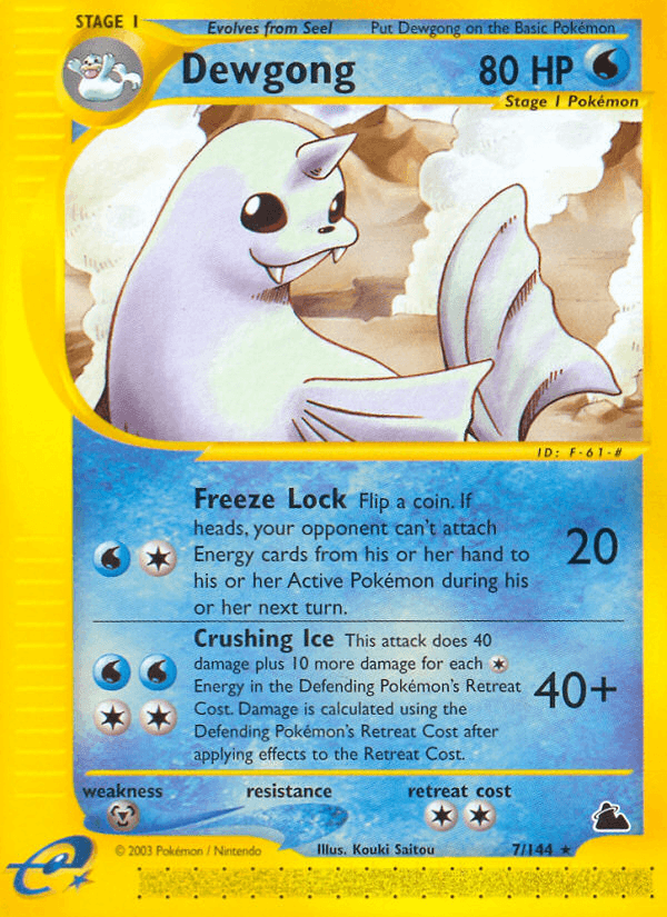 Dewgong — Skyridge #7
