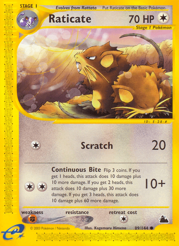 Raticate — Skyridge #89