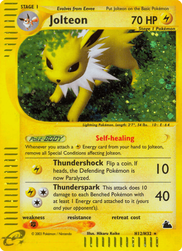 Jolteon — Skyridge #H12